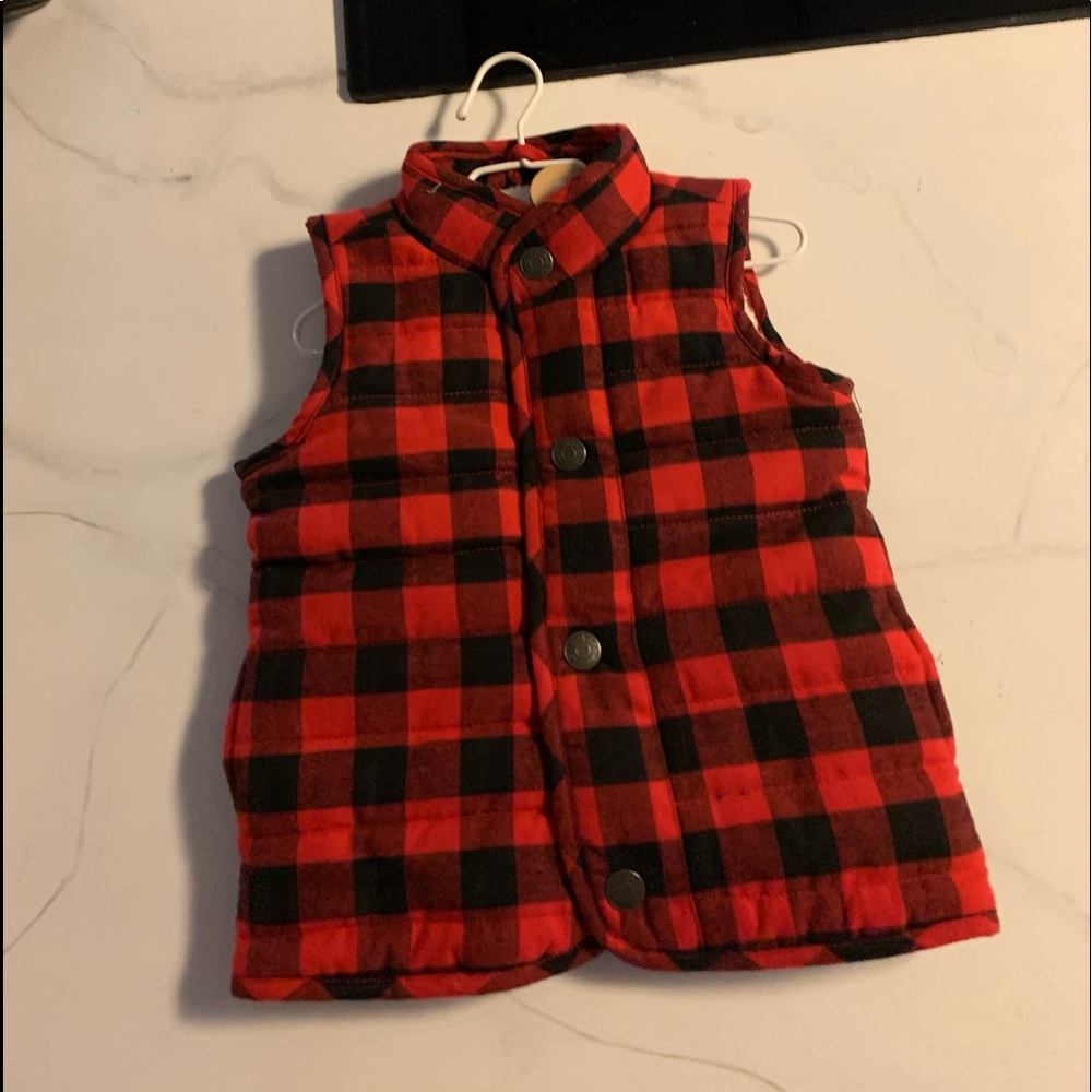 Toddler plaid vest